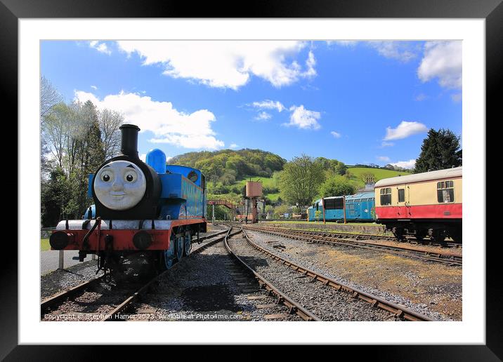 Thomas the Tank Engine Framed Mounted Print by Stephen Hamer