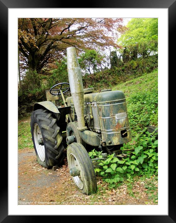 Time-Honoured Relic: Field Marshal Tractor Framed Mounted Print by Stephen Hamer