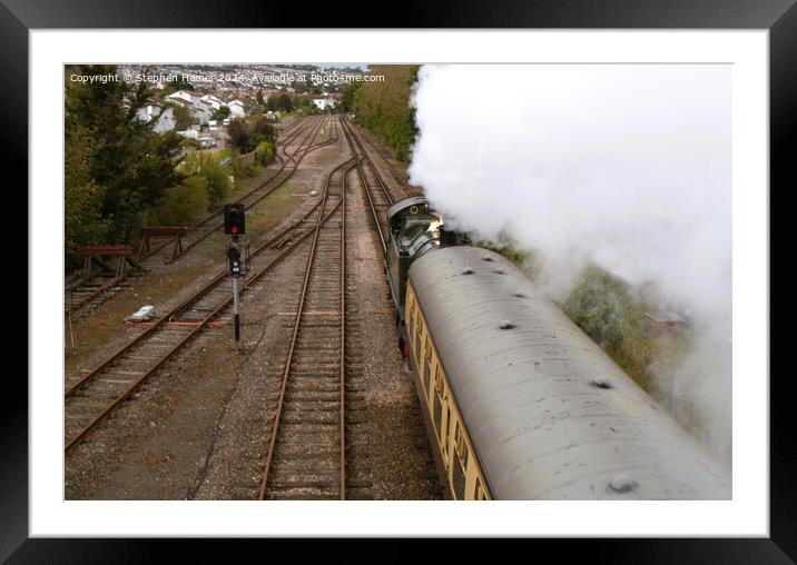 Steaming Framed Mounted Print by Stephen Hamer