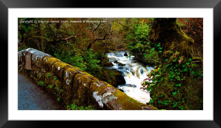 Lydia Bridge Framed Mounted Print by Stephen Hamer