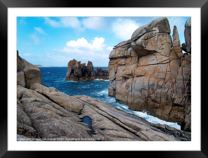 Majestic Granite Cliffs Framed Mounted Print by Stephen Hamer