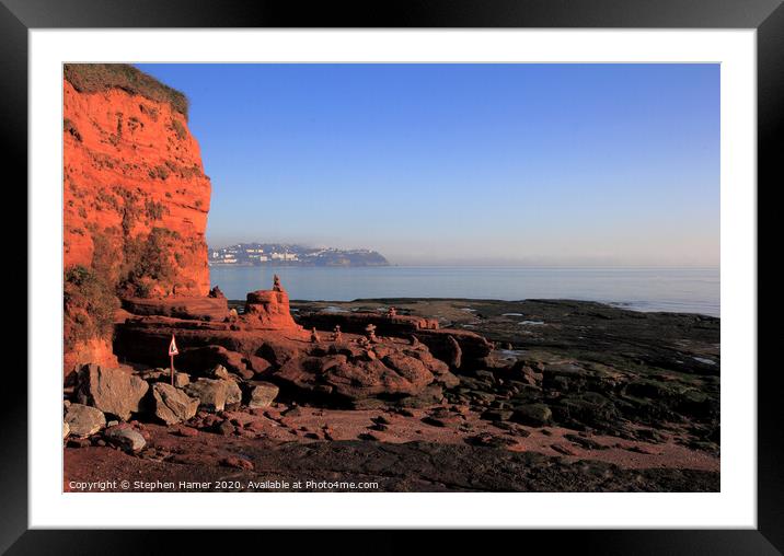Majestic Red Sandstone Cliffs Framed Mounted Print by Stephen Hamer