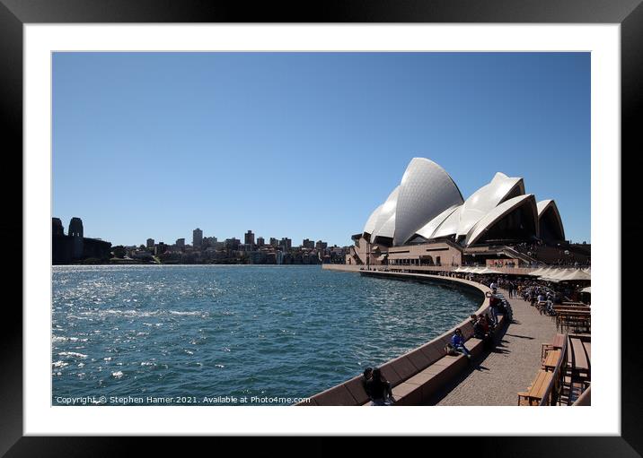 Sydney Opera House Framed Mounted Print by Stephen Hamer