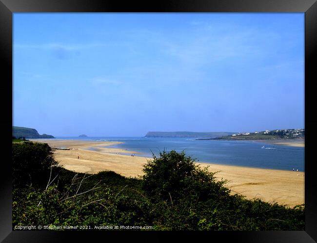 Camel Estuary Framed Print by Stephen Hamer