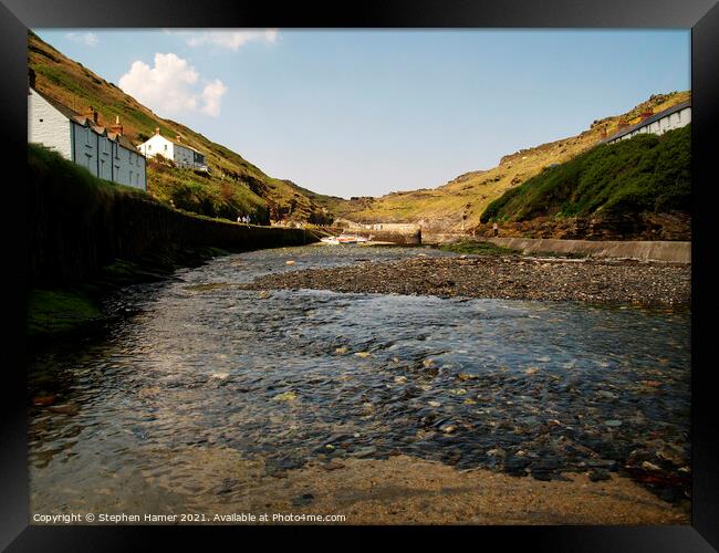 River Valency Boscastle Framed Print by Stephen Hamer