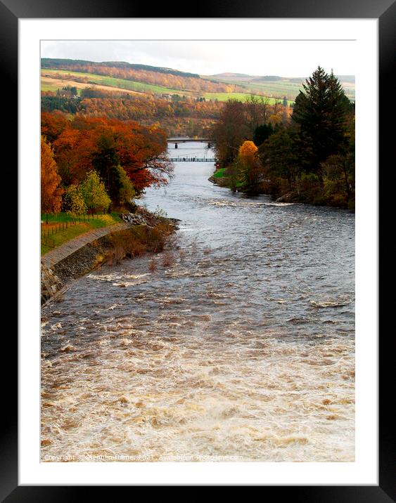 River Tummel Pitlochry Framed Mounted Print by Stephen Hamer