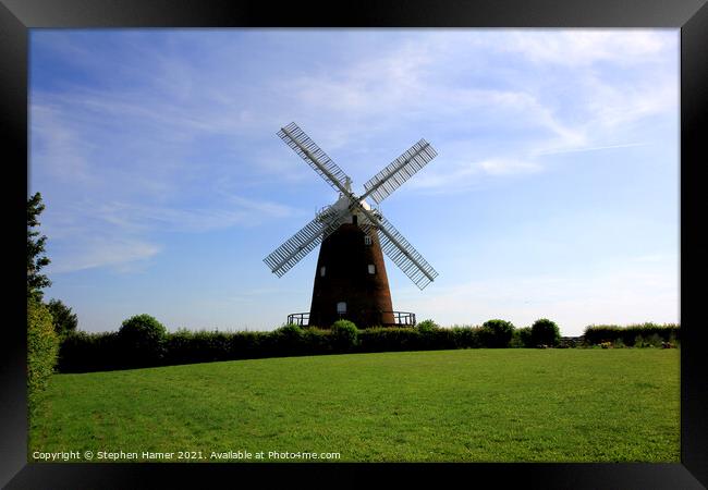 Thaxted Windmill Framed Print by Stephen Hamer