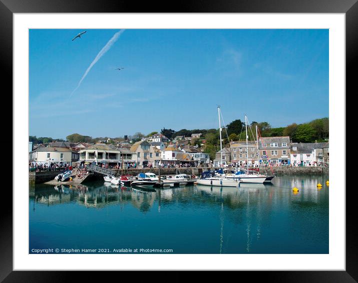 Padstow Cornwall harbour Framed Mounted Print by Stephen Hamer