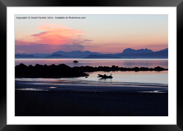 Suilven in Spectacular Misty Pre-Dawn Light Viewed Across Gruina Framed Mounted Print by David Forster