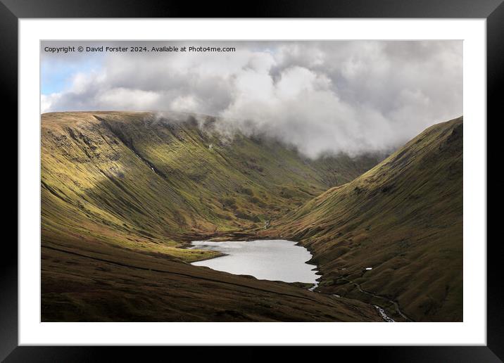 Sunshine on Hayeswater, Lake District, Cumbria, UK Framed Mounted Print by David Forster