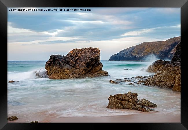 Sango Bay Durness North Coast of Scotland  Framed Print by David Forster