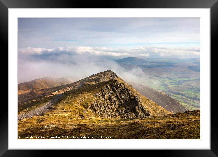 Blencathra Views Lake District Cumbria UK Framed Mounted Print by David Forster