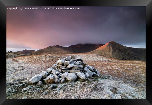 Mountain Dawn, Helvellyn Framed Print by David Forster