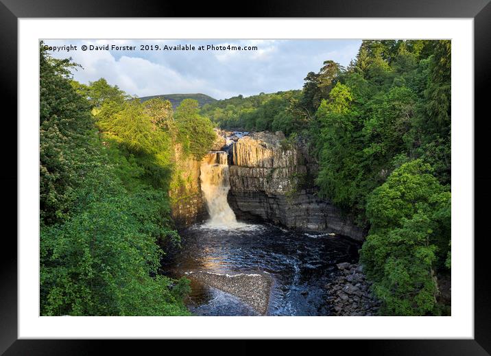 Summer Solstice Sun Illuminating High Force Framed Mounted Print by David Forster