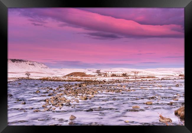 North Pennine Winter Dawn Upper Teesdale Framed Print by David Forster