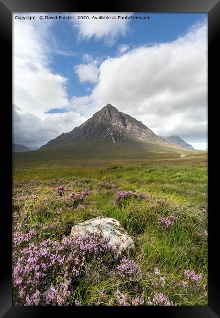 Clearing Storm Buachaille Etive Mor, Scotland Framed Print by David Forster