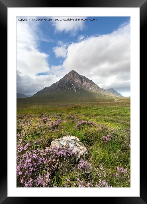 Clearing Storm Buachaille Etive Mor, Scotland Framed Mounted Print by David Forster