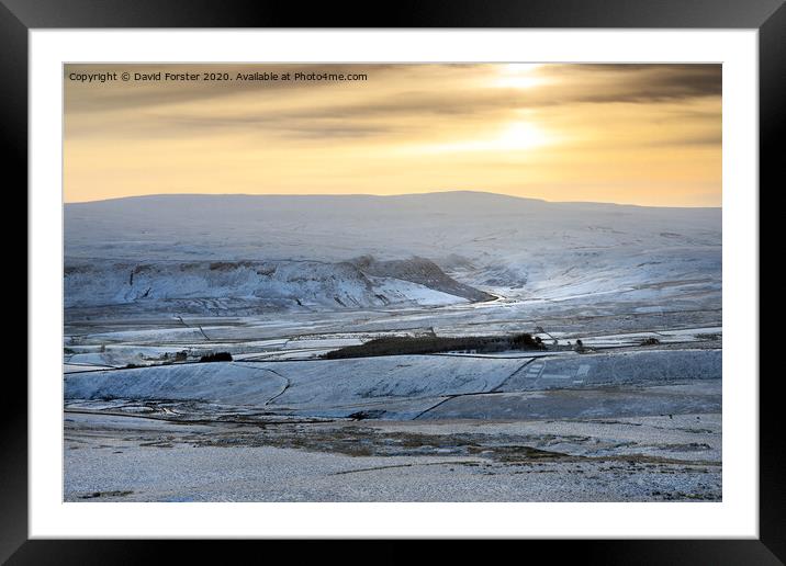 Pastel Shades of Upper Teesdale Framed Mounted Print by David Forster