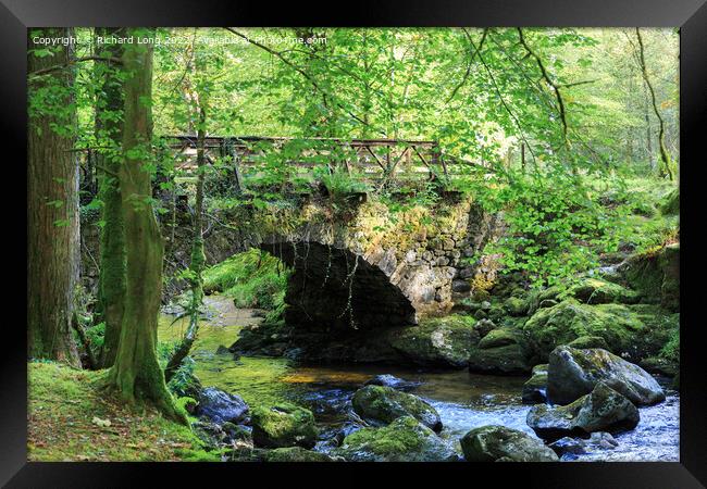 old stone bridge  Framed Print by Richard Long