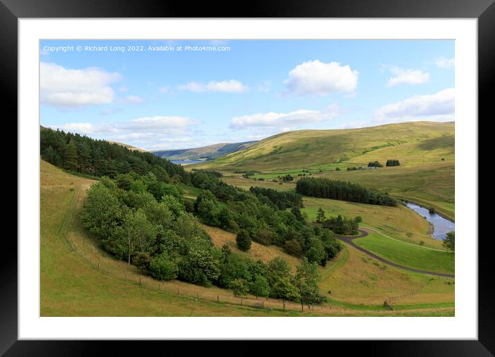 Megget Reservoir Scotland Framed Mounted Print by Richard Long