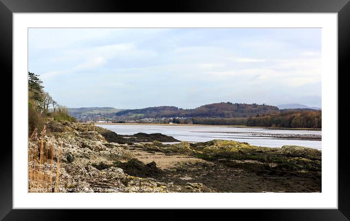 View across the river Dee Framed Mounted Print by Richard Long