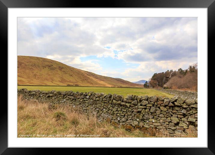 Springtime in the Scottish borders Framed Mounted Print by Richard Long