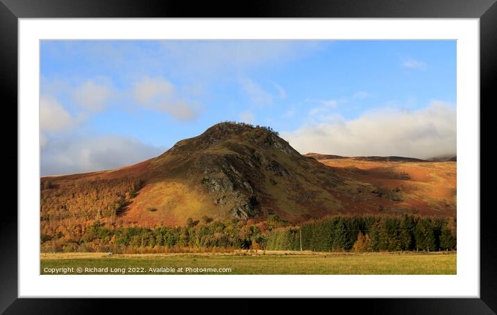  Beinn a' Chuallaich Kinloch Rannoch   Framed Mounted Print by Richard Long