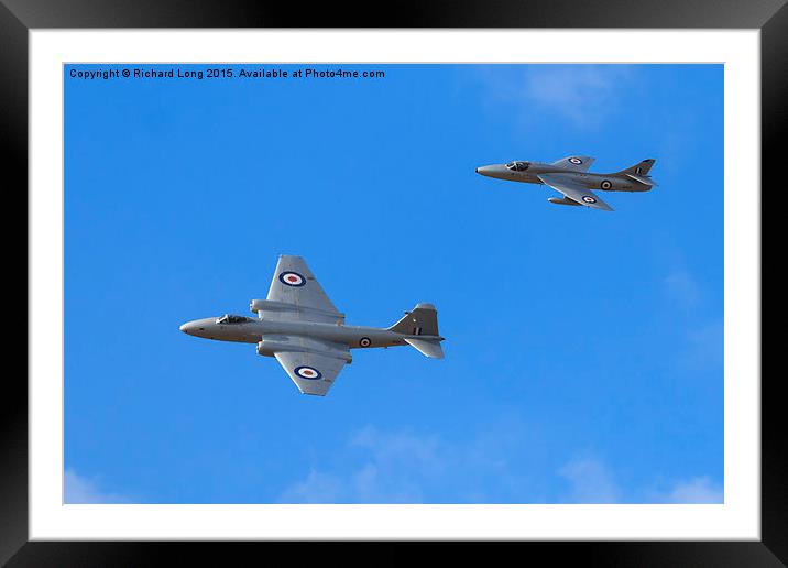Two jets from the past Framed Mounted Print by Richard Long