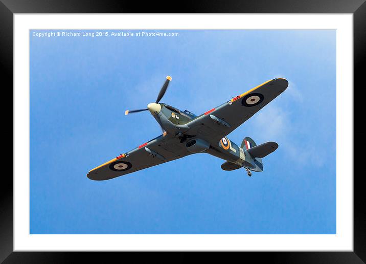  Hawker Hurricane  Framed Mounted Print by Richard Long
