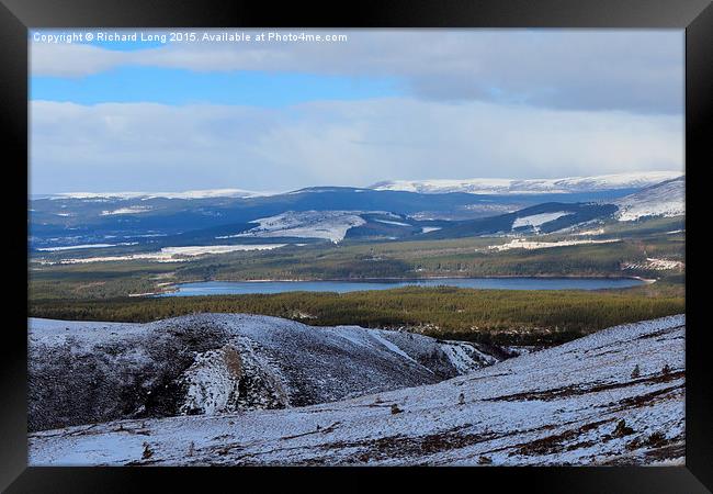 View to Loch Morlich  Framed Print by Richard Long