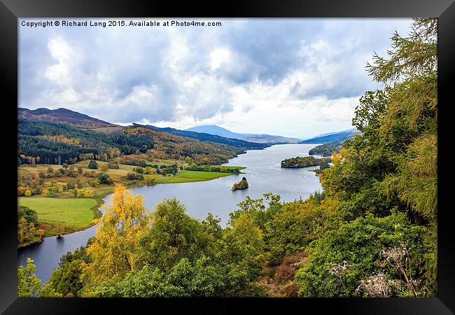 Queen's View  Loch Tummel Framed Print by Richard Long