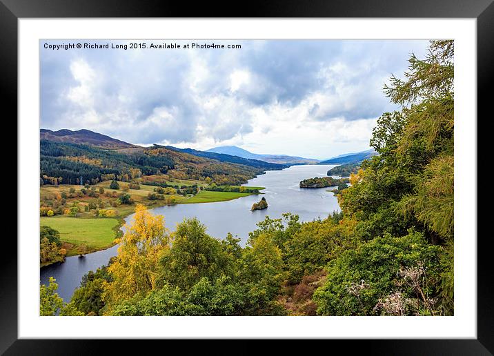  Queen's View  Loch Tummel Framed Mounted Print by Richard Long