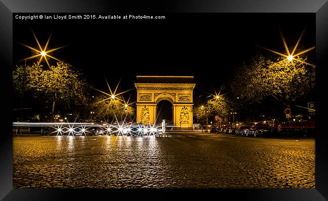   Arc de Triomphe Framed Print by Ian Lloyd Smith