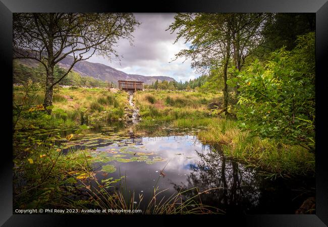 Glencoe Lochan Framed Print by Phil Reay