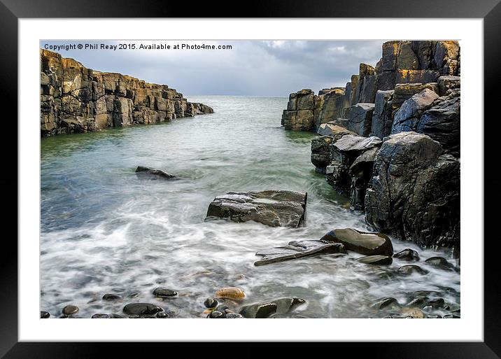  A secluded bay in Northumberland Framed Mounted Print by Phil Reay