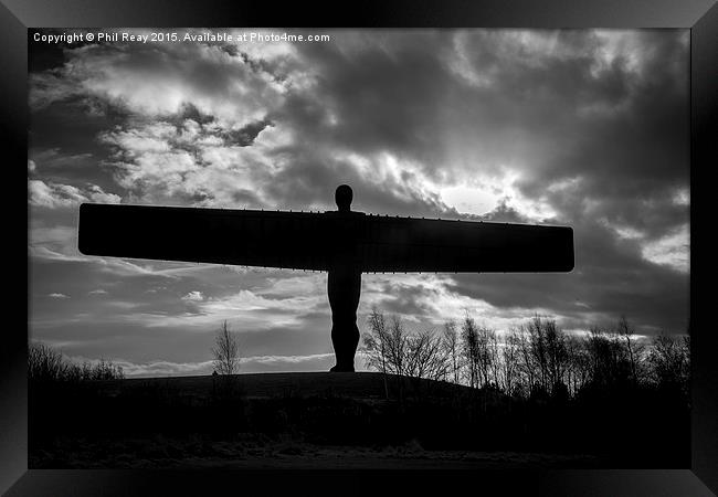 The Angel of the North Framed Print by Phil Reay