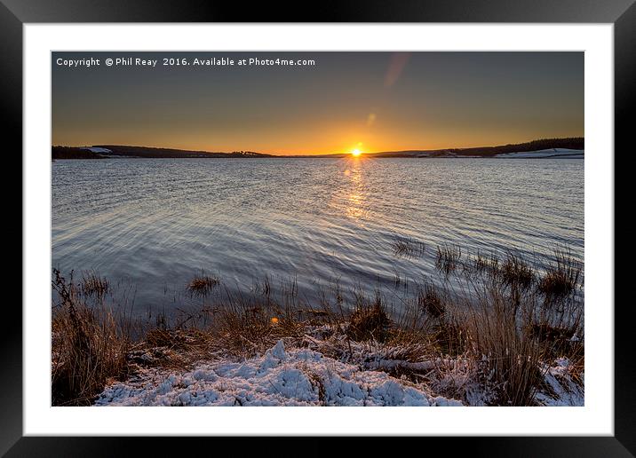 Snow and sun Framed Mounted Print by Phil Reay