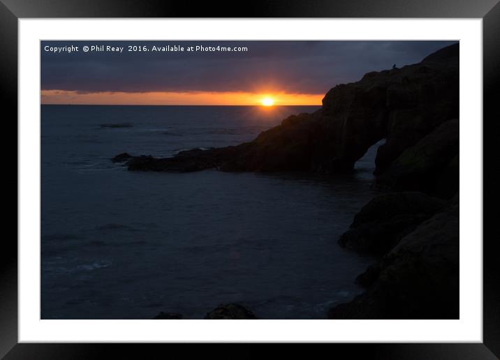 Sunrise Framed Mounted Print by Phil Reay