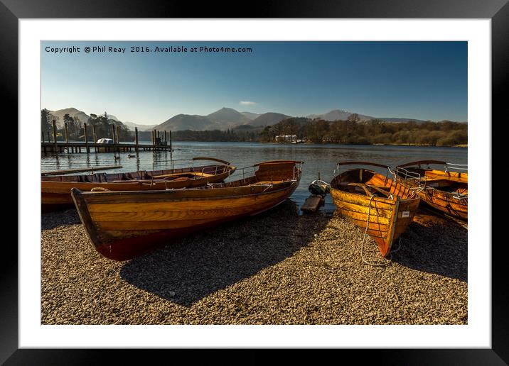 Derwentwater, Keswick.  Framed Mounted Print by Phil Reay