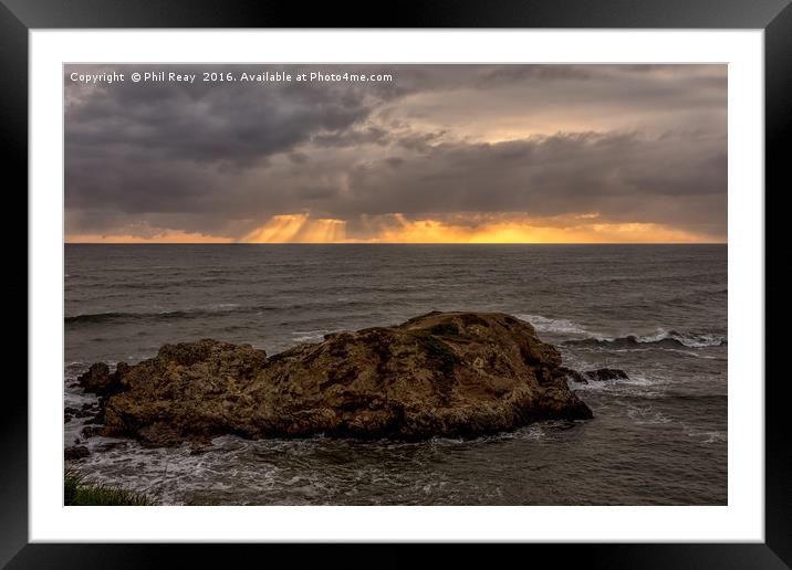 Shafts of light Framed Mounted Print by Phil Reay