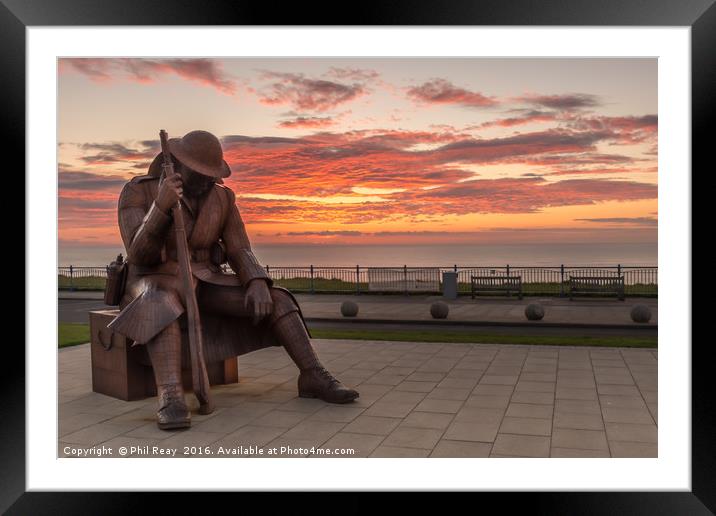 Tommy at sunrise 1101 Framed Mounted Print by Phil Reay