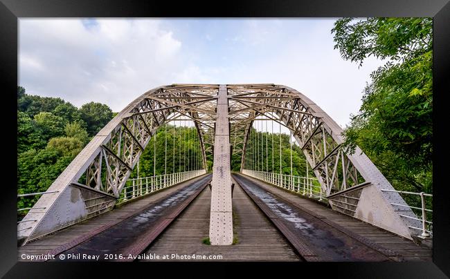 Wylam Bridge Framed Print by Phil Reay