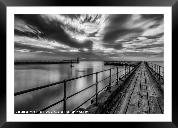 Blyth harbour entrance Framed Mounted Print by Phil Reay