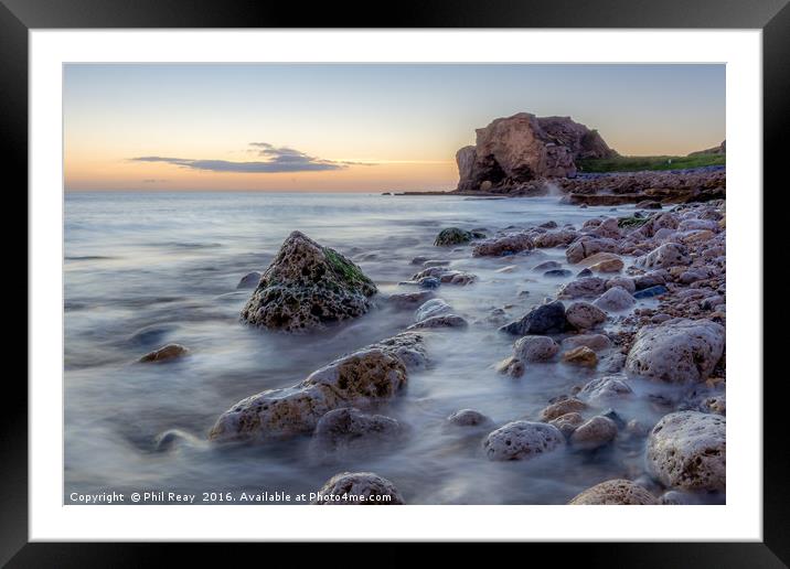 Dawn on the horizon (colour) Framed Mounted Print by Phil Reay