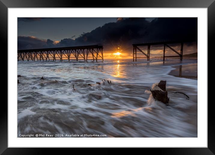 Steetley sunrise Framed Mounted Print by Phil Reay