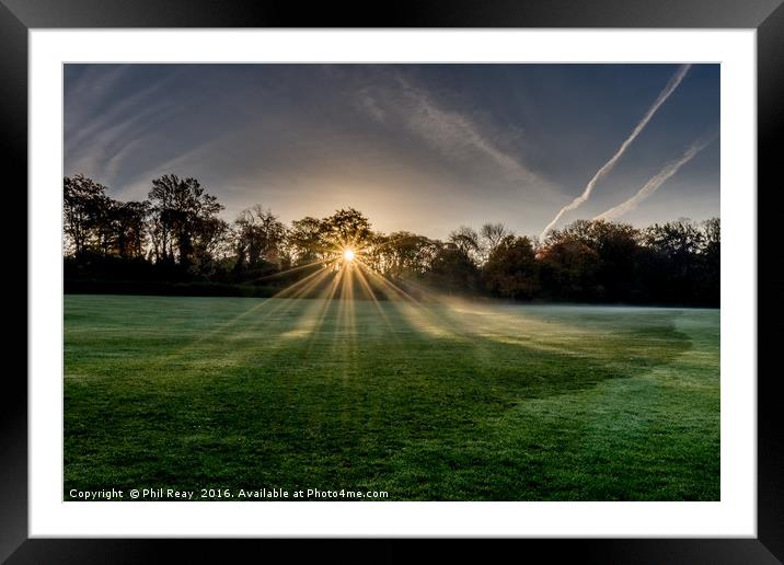 Rays of light  Framed Mounted Print by Phil Reay