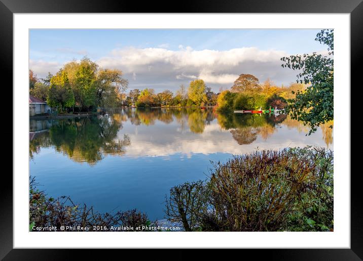 By the lake  Framed Mounted Print by Phil Reay