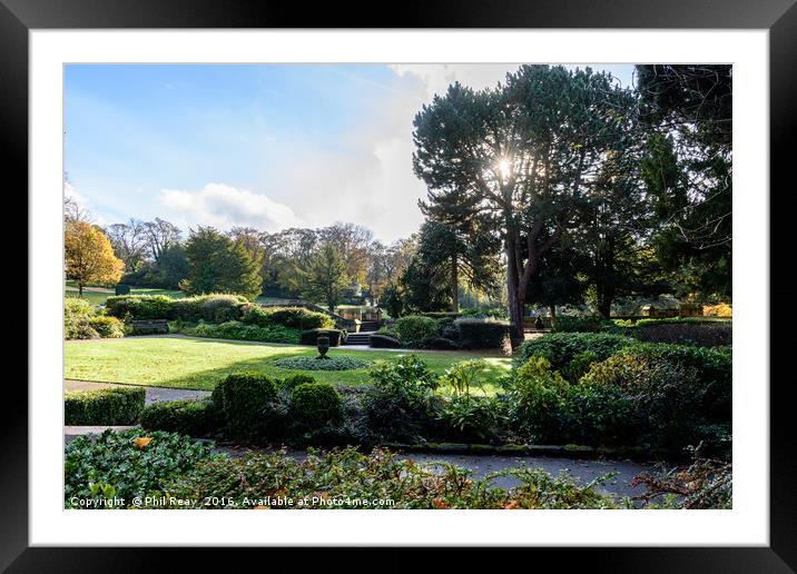 Saltwell Park Framed Mounted Print by Phil Reay