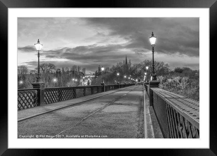 Armstrong Bridge, Newcastle upon Tyne Framed Mounted Print by Phil Reay