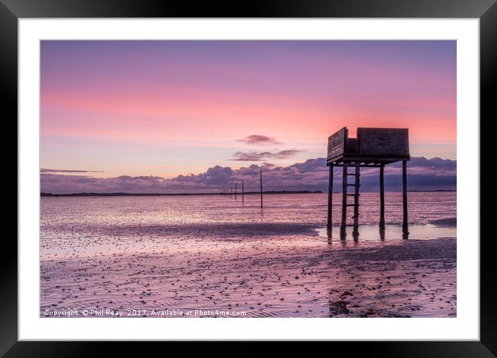 The refuge hut Framed Mounted Print by Phil Reay